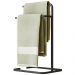 Porta Toalha Toalheiro Duplo Lovell Bancada Lavabo Preto DHom