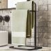 Porta Toalha Toalheiro Duplo Lovell Bancada Lavabo Preto DHom