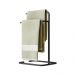 Porta Toalha Toalheiro Duplo Lovell Bancada Lavabo Preto DHom