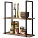 Prateleira Estilo Industrial Aurum Demolicao Preto DHom
