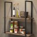 Prateleira Estilo Industrial Aurum Demolicao Preto DHom
