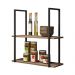 Prateleira Estilo Industrial Aurum Demolicao Preto DHom