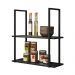 Prateleira Estilo Industrial Aurum Preto DHom