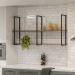 Prateleira Teto e Parede Estilo Industrial Aurum Demol Preto DHom