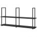 Prateleira Teto e Parede Estilo Industrial Aurum Preto DHom