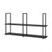 Prateleira Teto e Parede Estilo Industrial Aurum Preto DHom