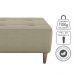 Puff Decorativa Para Sala Piva 62x52 cm Veludo Light Bege Milani Store