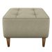 Puff Decorativa Para Sala Piva 62x52 cm Veludo Light Bege Milani Store