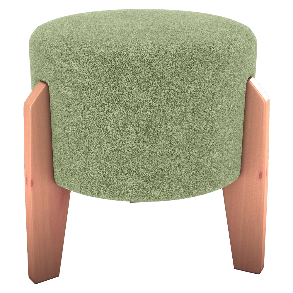 Puff Decorativo Para Sala Luxo 44x44 cm Boucle F494 Oliva Milani Store