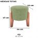 Puff Decorativo Para Sala Luxo 44x44 cm Boucle F494 Oliva Milani Store