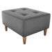 Puff Decorativo Para Sala Piva 62x52 cm E425 Cinza Milani Store