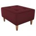 Puff Decorativo Para Sala Piva 62x52 cm E432 Vermelho Milani Store