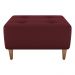 Puff Decorativo Para Sala Piva 62x52 cm E432 Vermelho Milani Store