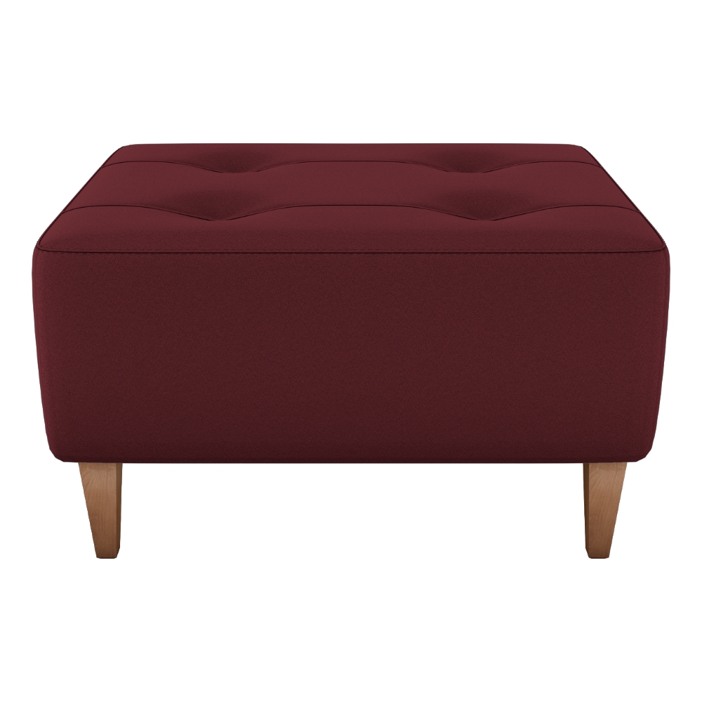 Puff Decorativo Para Sala Piva 62x52 cm E432 Vermelho Milani Store