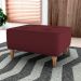 Puff Decorativo Para Sala Piva 62x52 cm E432 Vermelho Milani Store