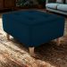 Puff Decorativo Para Sala Piva 62x52 cm E433 Azul Milani Store