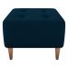 Puff Decorativo Para Sala Piva 62x52 cm E433 Azul Milani Store