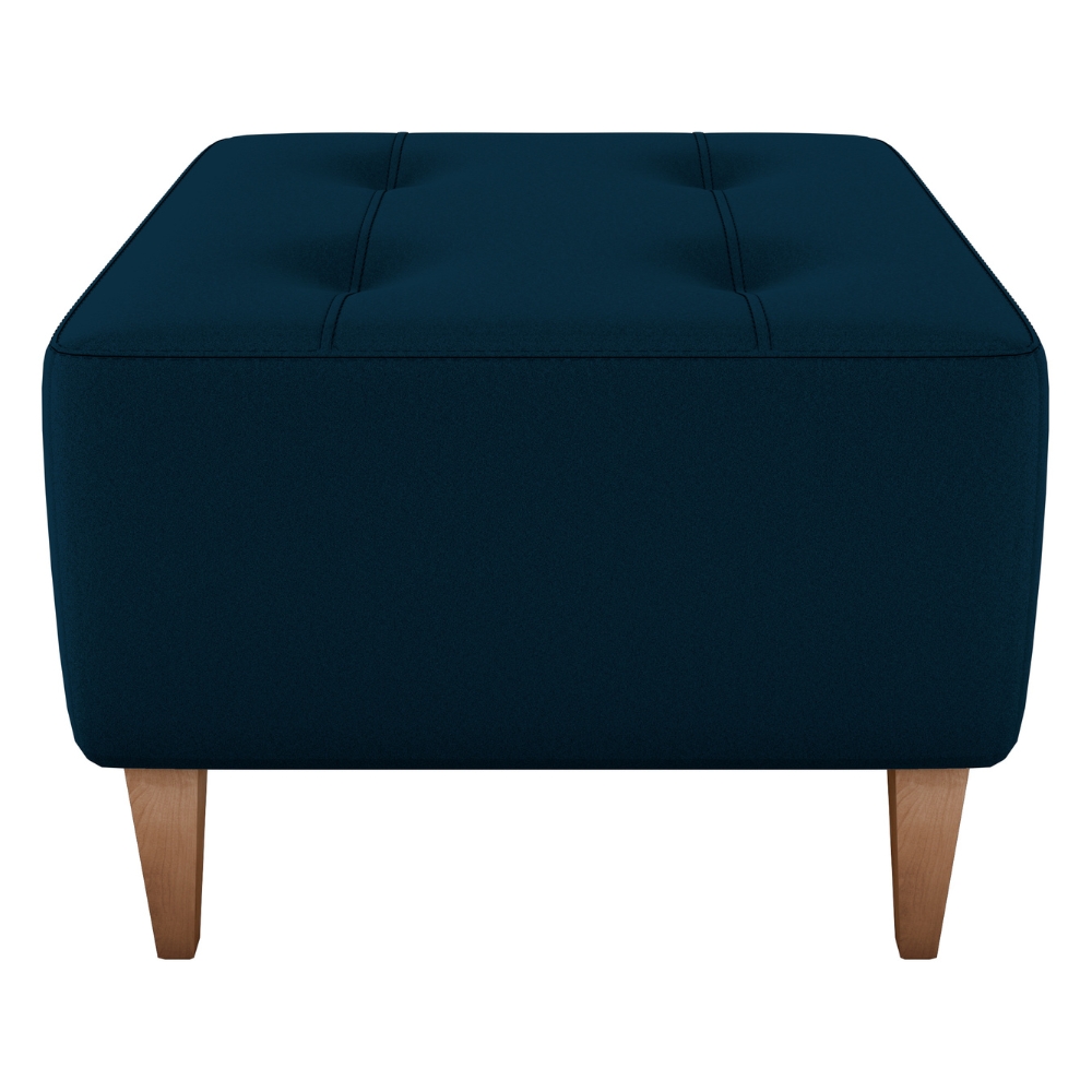 Puff Decorativo Para Sala Piva 62x52 cm E433 Azul Milani Store