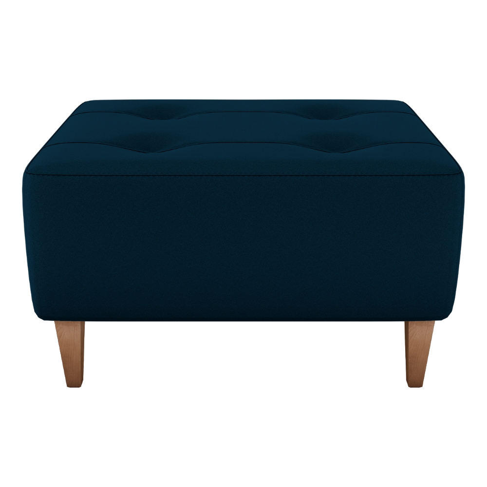 Puff Decorativo Para Sala Piva 62x52 cm E433 Azul Milani Store