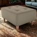 Puff Decorativo Para Sala Piva 62x52 cm E434 Marrom Claro Milani Store