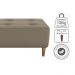 Puff Decorativo Para Sala Piva 62x52 cm E434 Marrom Claro Milani Store
