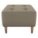 Puff Decorativo Para Sala Piva 62x52 cm E434 Marrom Claro Milani Store