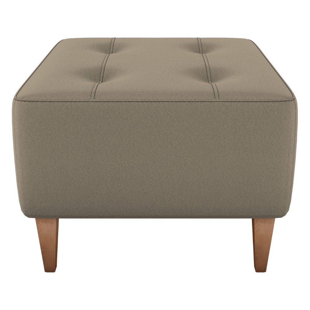 Puff Decorativo Para Sala Piva 62x52 cm E434 Marrom Claro Milani Store