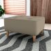 Puff Decorativo Para Sala Piva 62x52 cm E434 Marrom Claro Milani Store