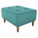 Puff Decorativo Para Sala Piva 62x52 cm Veludo Deluxe Verde Milani Store