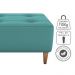 Puff Decorativo Para Sala Piva 62x52 cm Veludo Deluxe Verde Milani Store