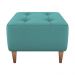 Puff Decorativo Para Sala Piva 62x52 cm Veludo Deluxe Verde Milani Store