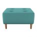 Puff Decorativo Para Sala Piva 62x52 cm Veludo Deluxe Verde Milani Store