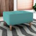 Puff Decorativo Para Sala Piva 62x52 cm Veludo Deluxe Verde Milani Store