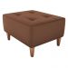 Puff Decorativo Para Sala Piva 62x52 cm Veludo Inca Ferrugem Milani Store
