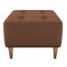Puff Decorativo Para Sala Piva 62x52 cm Veludo Inca Ferrugem Milani Store