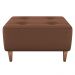 Puff Decorativo Para Sala Piva 62x52 cm Veludo Inca Ferrugem Milani Store