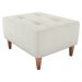 Puff Para Sala Piva 62 cm Tecido Boucle F492 Natural Milani Store