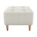 Puff Para Sala Piva 62 cm Tecido Boucle F492 Natural Milani Store