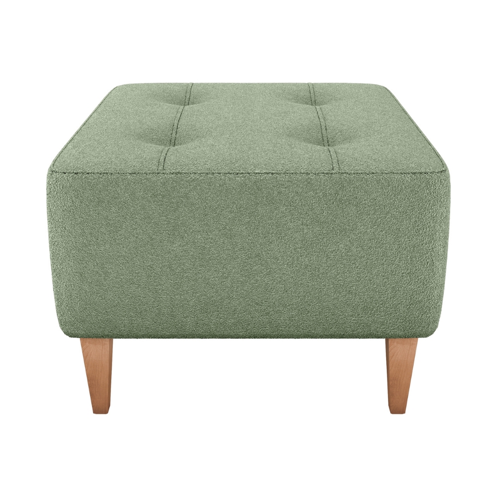Puff Para Sala Piva 62 cm Tecido Boucle F494 Oliva Milani Store