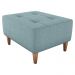 Puff Para Sala Piva 62 cm Tecido Boucle F495 Azul Milani Store
