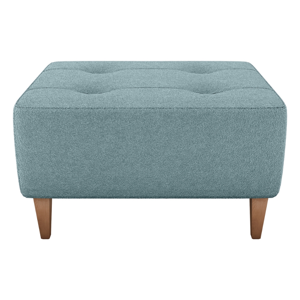 Puff Para Sala Piva 62 cm Tecido Boucle F495 Azul Milani Store