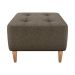 Puff Para Sala Piva 62 cm Tecido Boucle F498 Marrom Milani Store