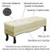 Puff Recamier Retro Vic 195cm Suede 1100 Ezz