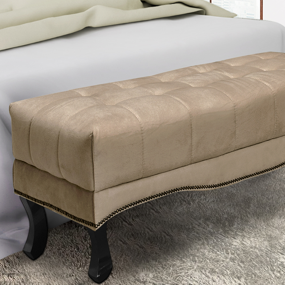 Puff Recamier Retro Vic 90cm Suede 1101 Ezz