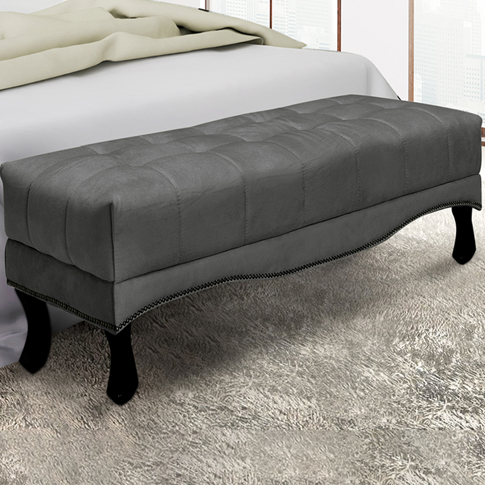 Puff Recamier Retro Vic 90cm Suede 1104 Ezz