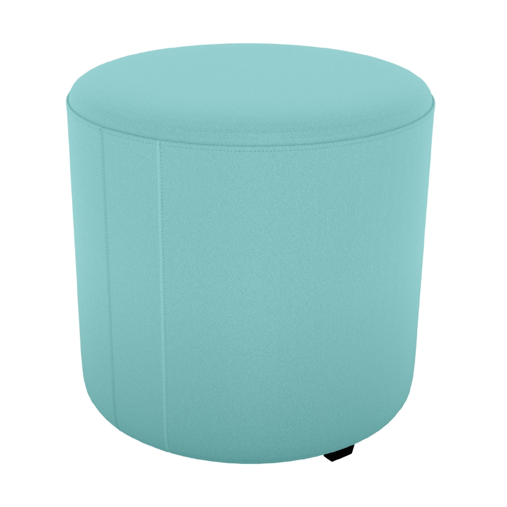 Puff Redondo Copenhage 43cm Veludo Deluxe Verde Milani Store