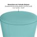 Puff Redondo Copenhage 43cm Veludo Deluxe Verde Milani Store