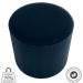 Puff Redondo Copenhage Veludo Maserati Azul Milani Store