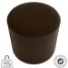 Puff Redondo Copenhage Veludo Maserati Marrom Milani Store