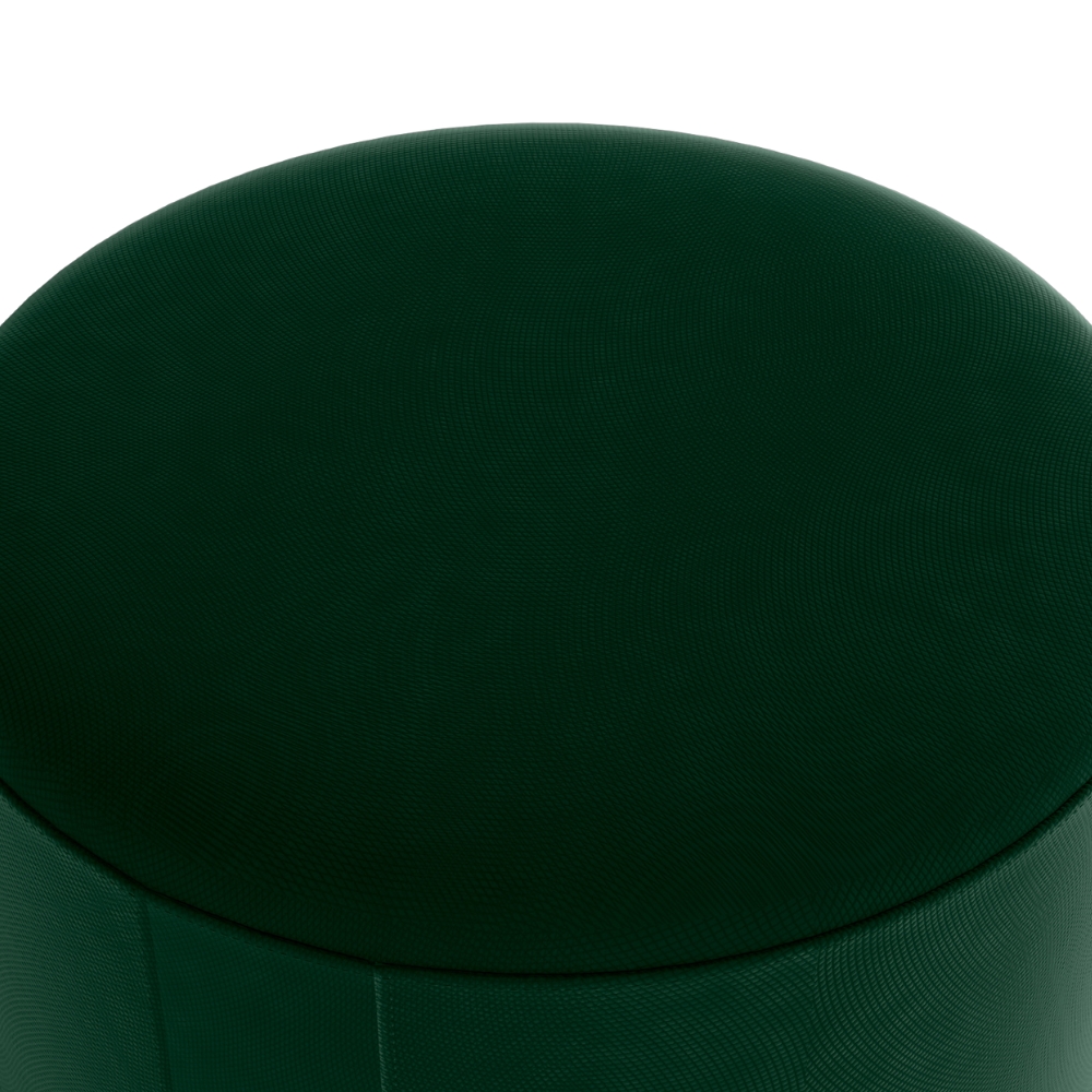 Puff Redondo Copenhage Veludo Maserati Verde Milani Store